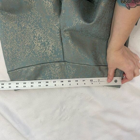 Soft Surroundings Palladium Turquoise‎ Silver Thick Ankle Pants - Picture 6 of 8